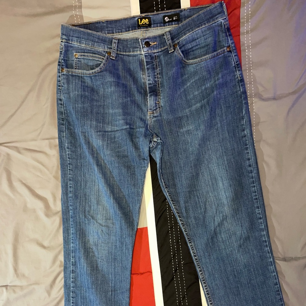 Lee Men's Straight Leg Blue Jeans